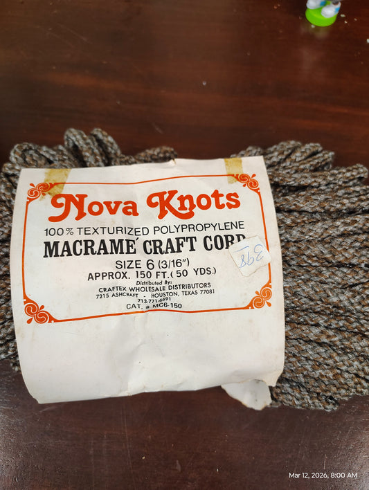 Macrame Cord 6 mm & 3/16"