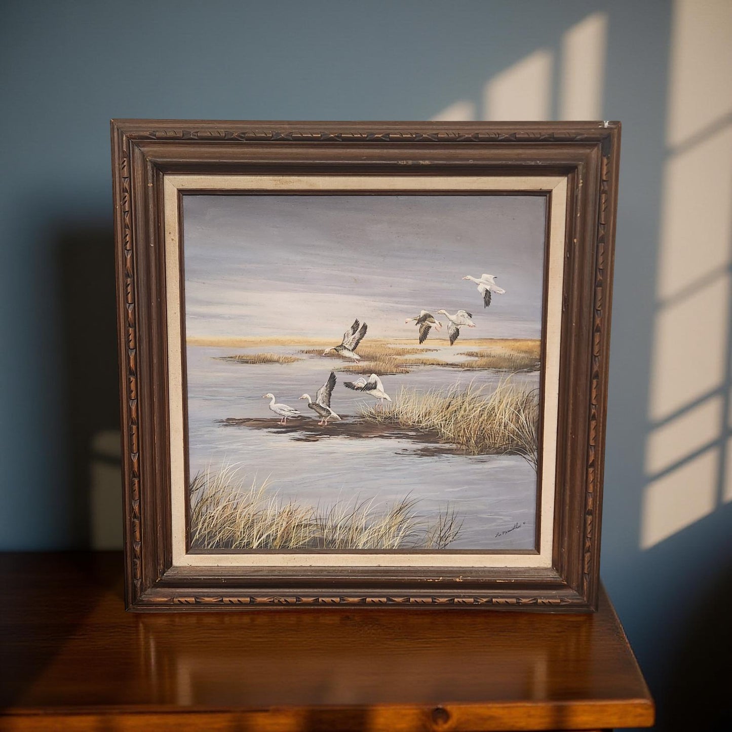 Canadian Geese in the Marsh