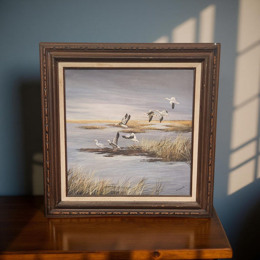 Canadian Geese in the Marsh