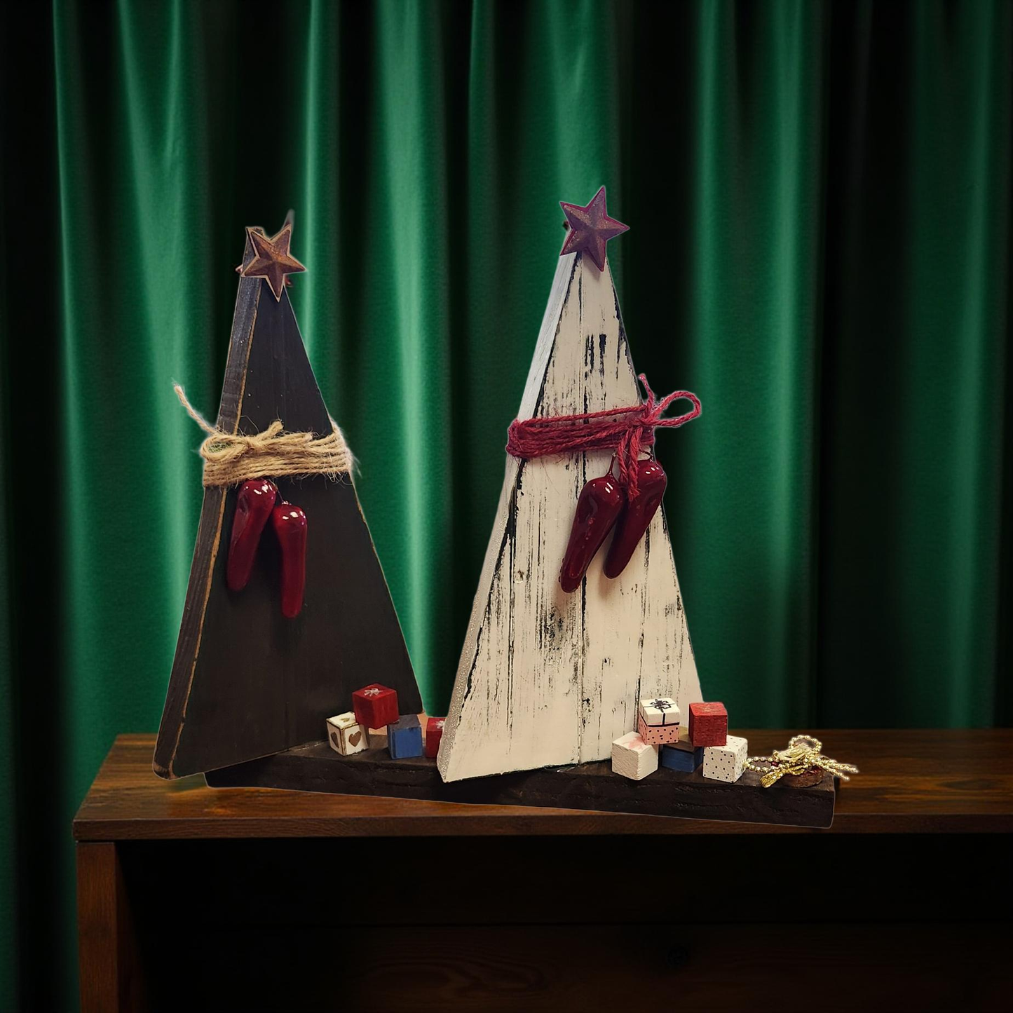 Handmade Wooden Christmas Trees - Louisiana Flare