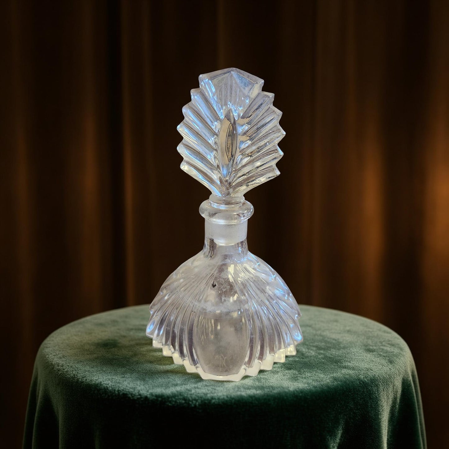 Vintage Clean Pressed Perfume Bottle - 1920's