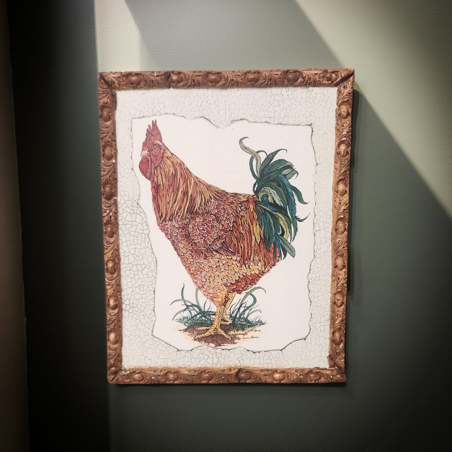 Whimsical Rooster Wall Art - Handmade Home Decor