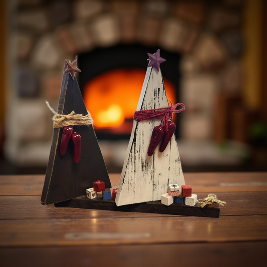 Handmade Wooden Christmas Trees - Louisiana Flare