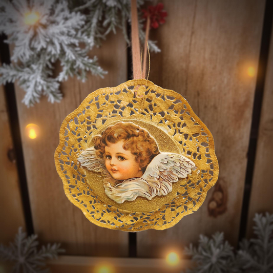 Lace Embellished Angel Ornament