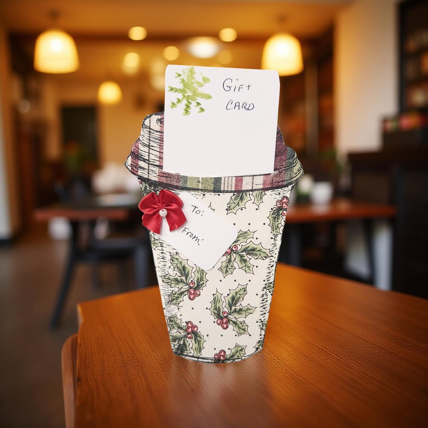 Handmade Gift Card Holders - Coffee and Tea Designs