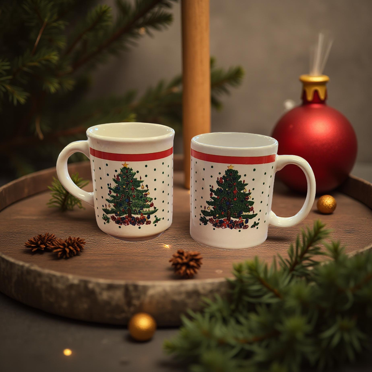 Vintage Christmas Mugs