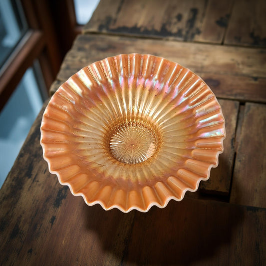 Fenton Marigold Ruffled Dish