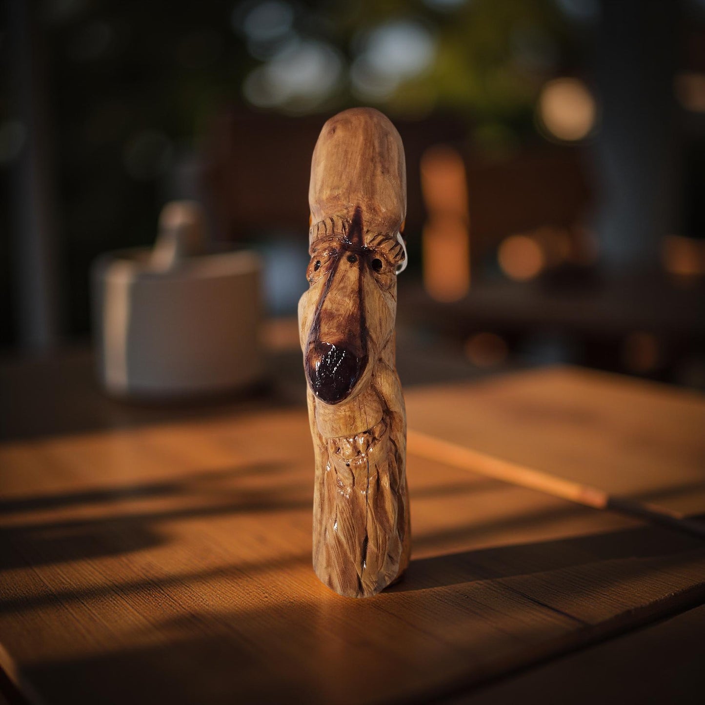 Rustic Hand Carved Wood Spirits Sculptures - One-of-a-Kind Carvings