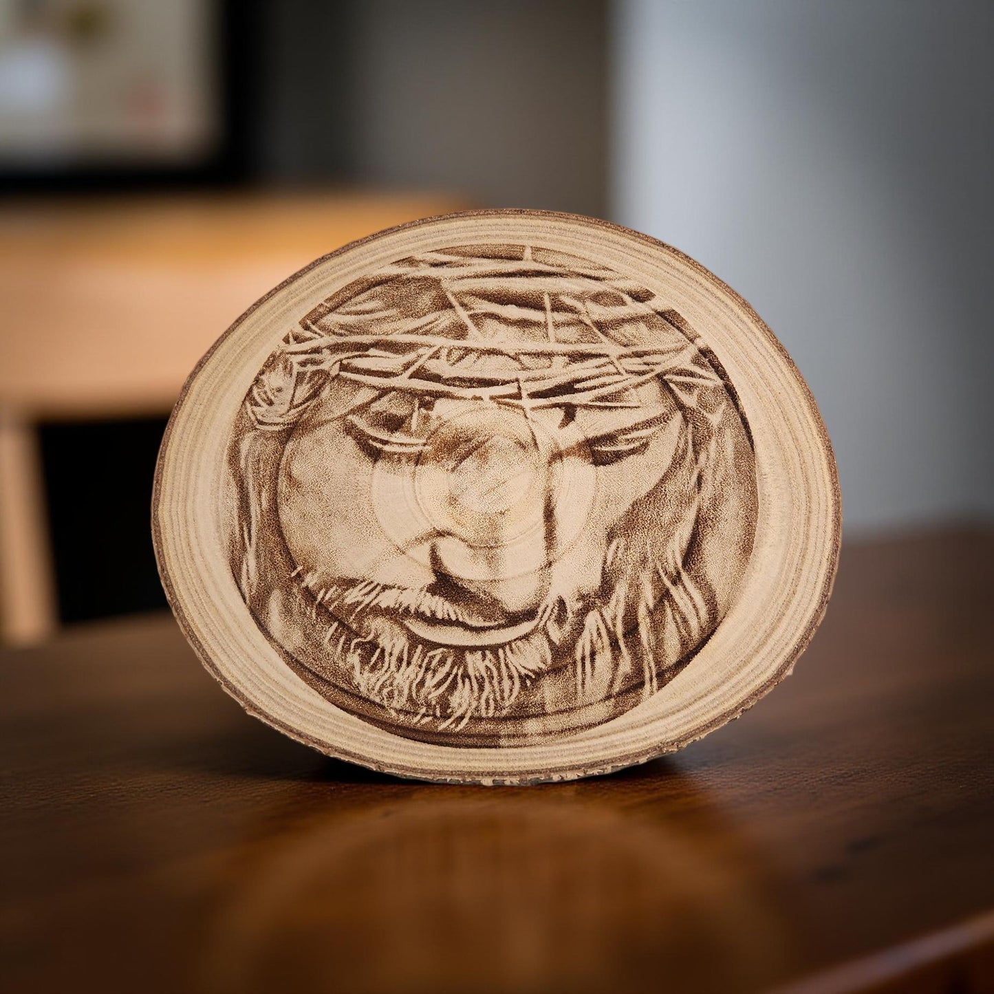 Religious Laser Engraved Artwork of Jesus for Home Decor
