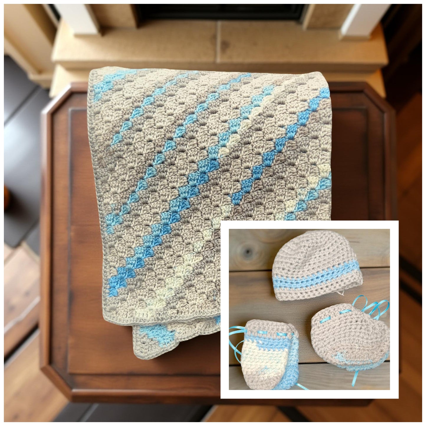 Cozy Hand-Crafted Crochet Quilt for Home Decor