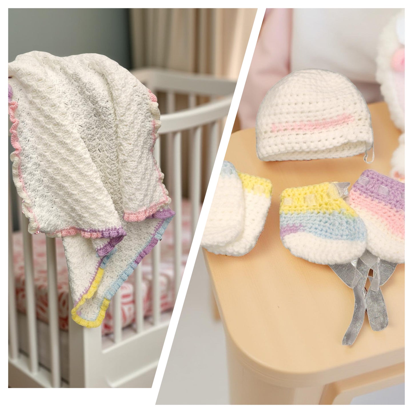 Cozy Hand-Crafted Crochet Quilt for Home Decor