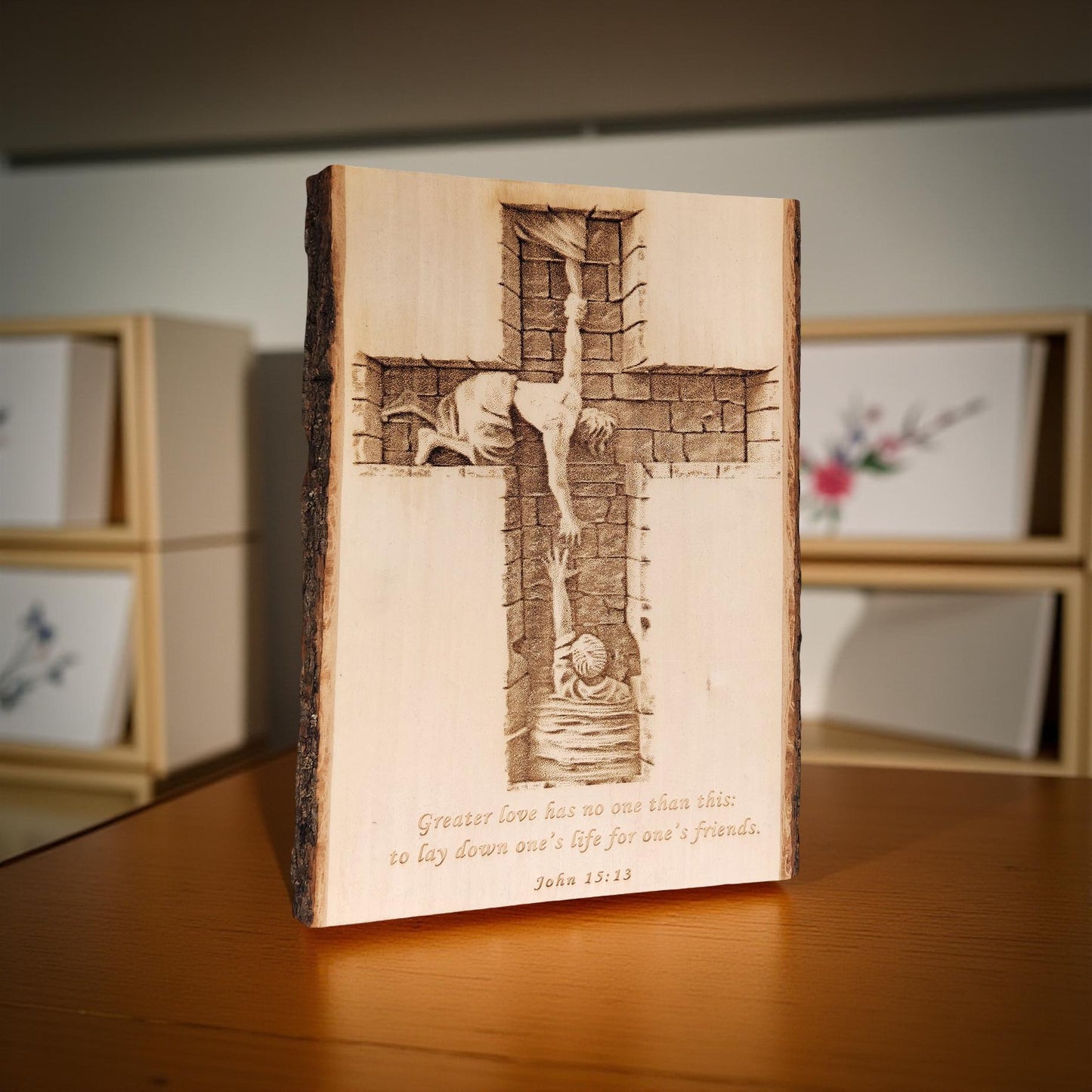 Religious Laser Engraved Artwork of Jesus for Home Decor