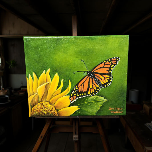Original Sunflower Oil Painting by Delores Trahan | Nature Inspired Art