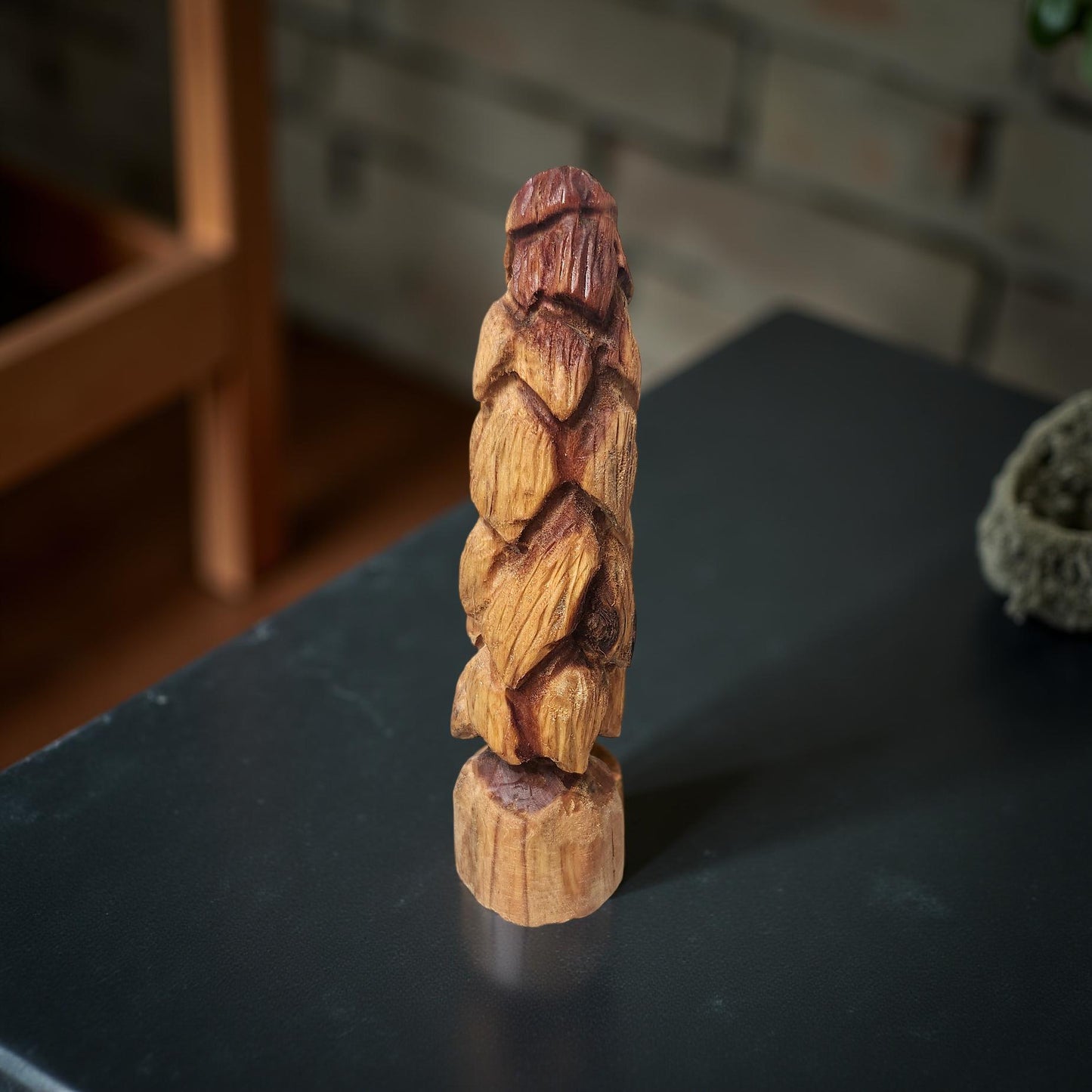 Rustic Hand Carved Wood Spirits Sculptures - One-of-a-Kind Carvings