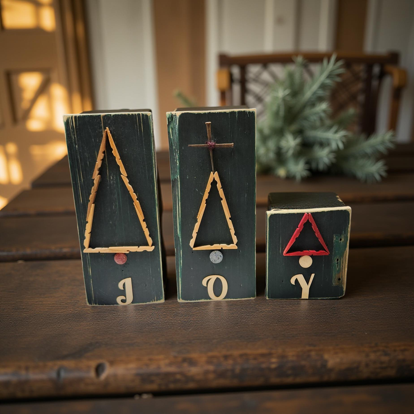 Handmade Wooden Christmas Trees - Louisiana Flare