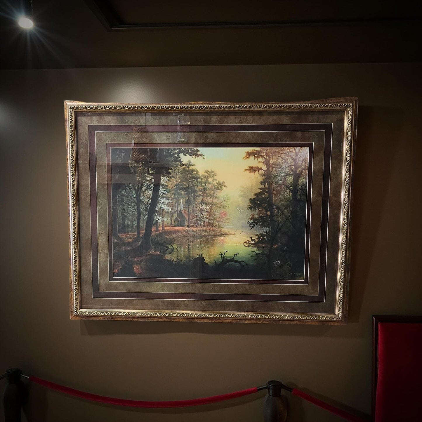 Louisiana Art Prints by R. C. Davis - Church in Woods