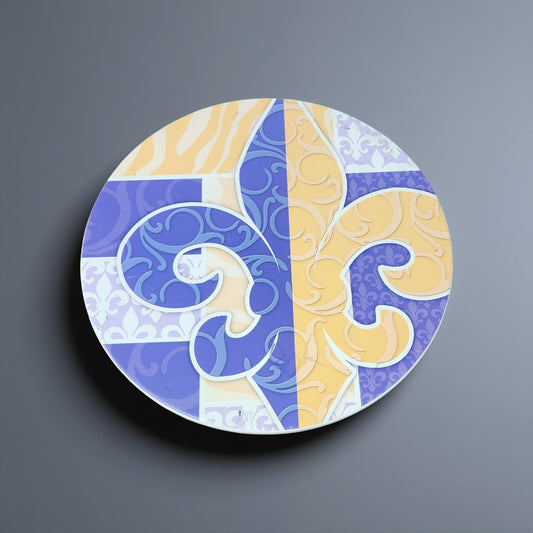 LSU Tiger Lazy Susan - Decorative Revolving Tray for Dining