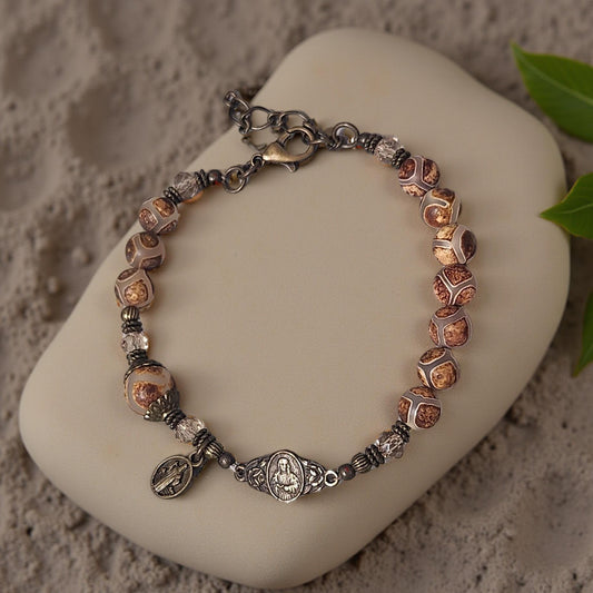 Boho Tibetan Style Bracelet - Handcrafted Religious Jewelry