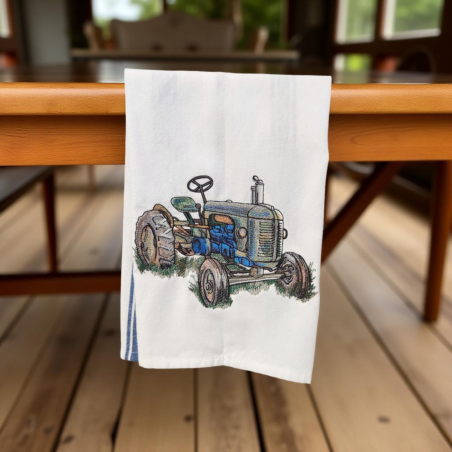 Hand-Crafted Embroidered Summer Fun Hand Towels