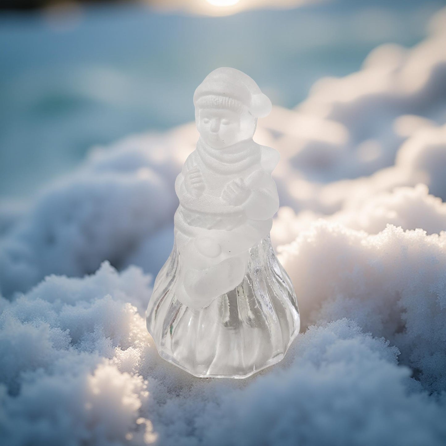 Vintage Celebrations Crystal Santa Bell