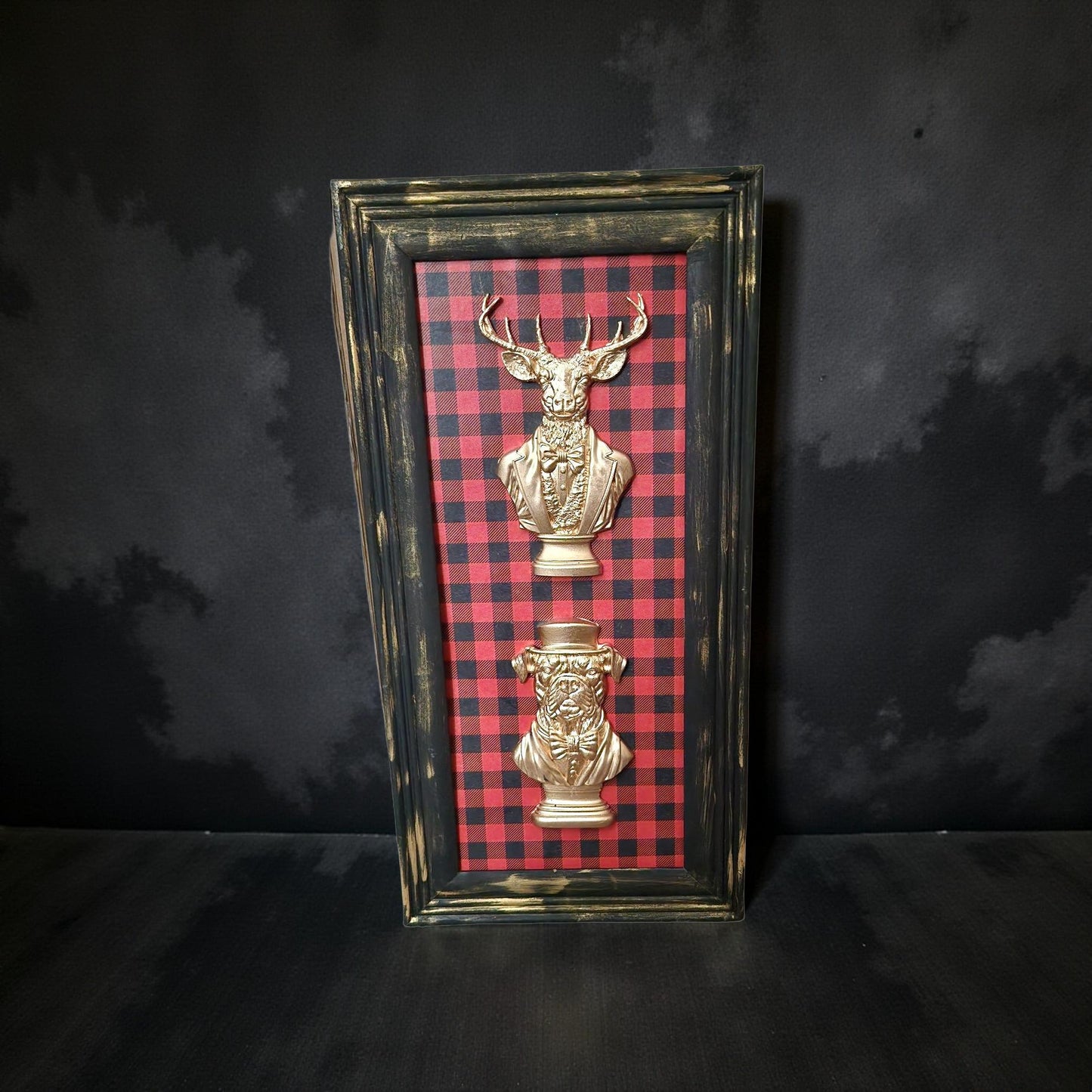 Bulldog and Stag Framed Art