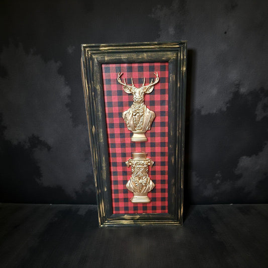 Bulldog and Stag Framed Art