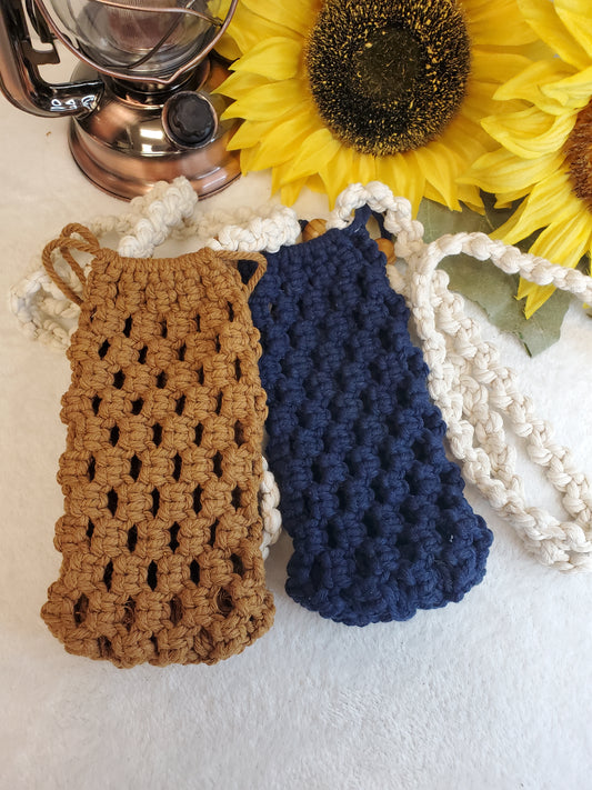 Macrame Cross Body Cell Phone Purse
