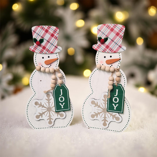 Wooden Snowman Holiday Decor