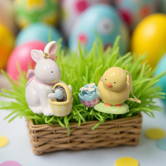 Ceramic Easter Ornament Set