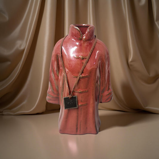 Traditional Kimono Oriental Coat Vase – Red Coat