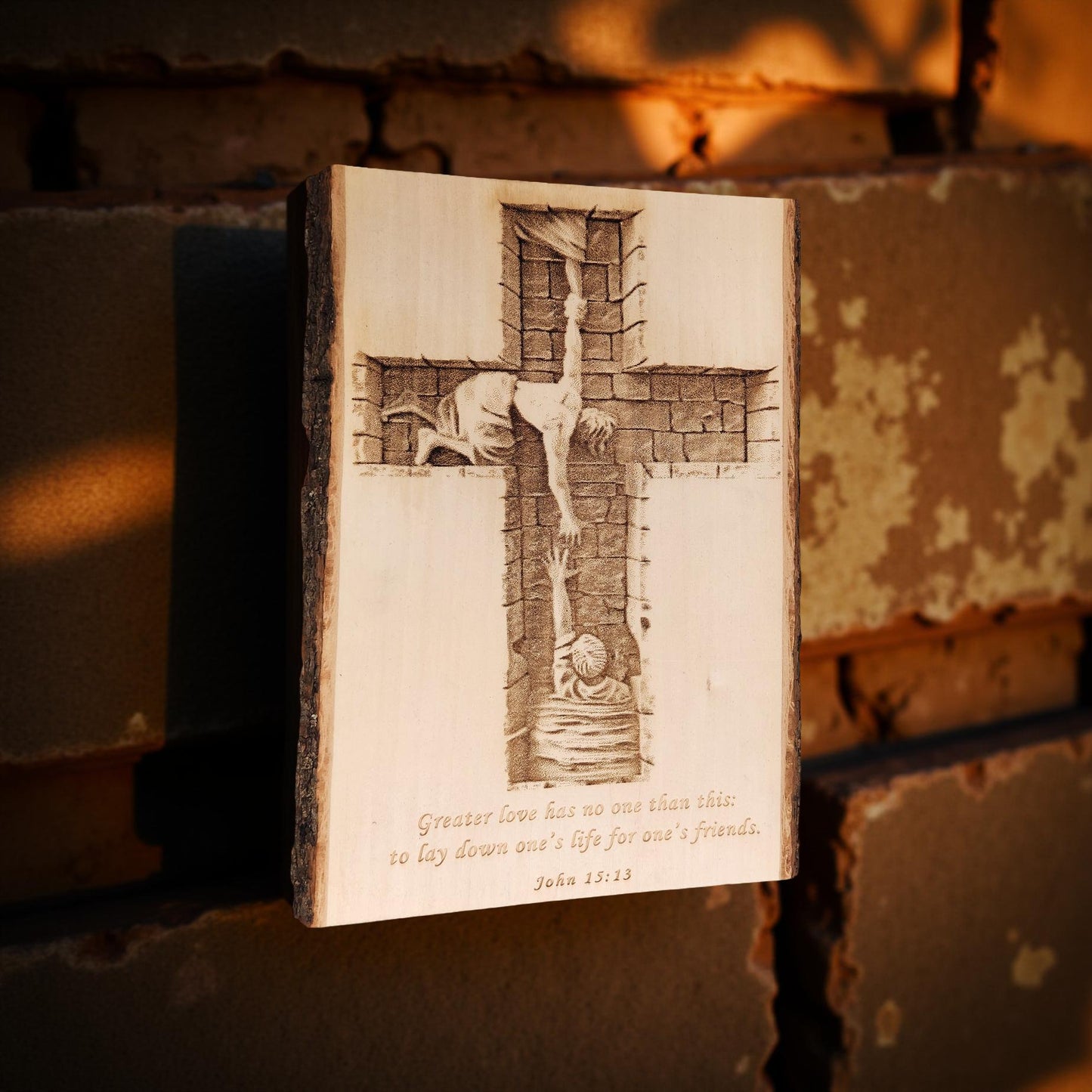 Religious Laser Engraved Artwork of Jesus for Home Decor