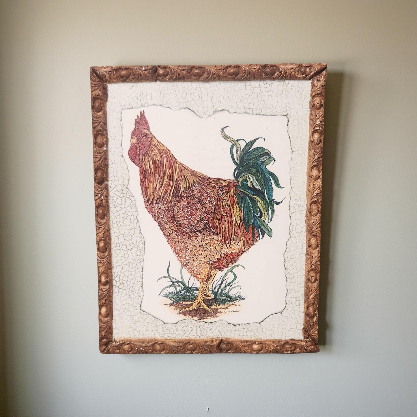 Whimsical Rooster Wall Art - Handmade Home Decor