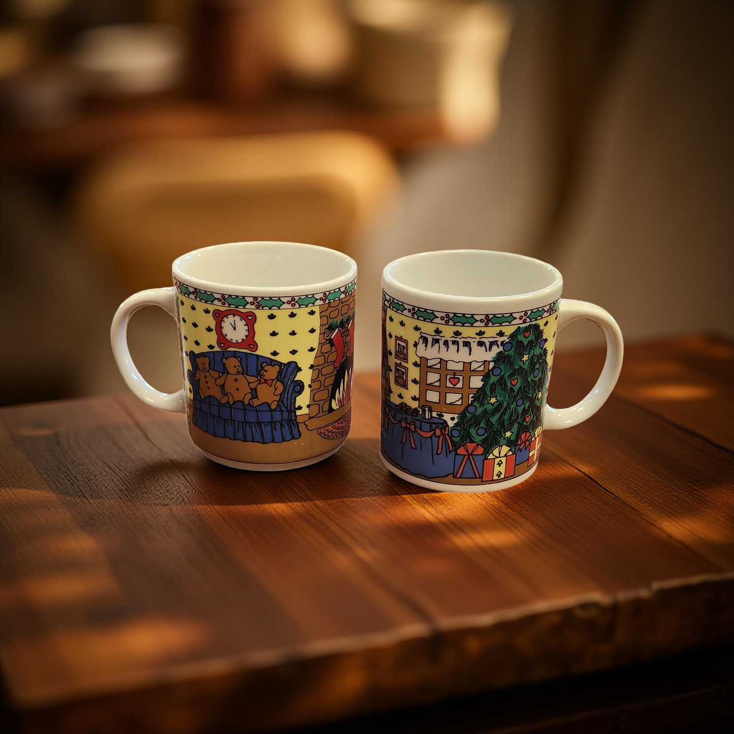 Vintage Christmas Mugs