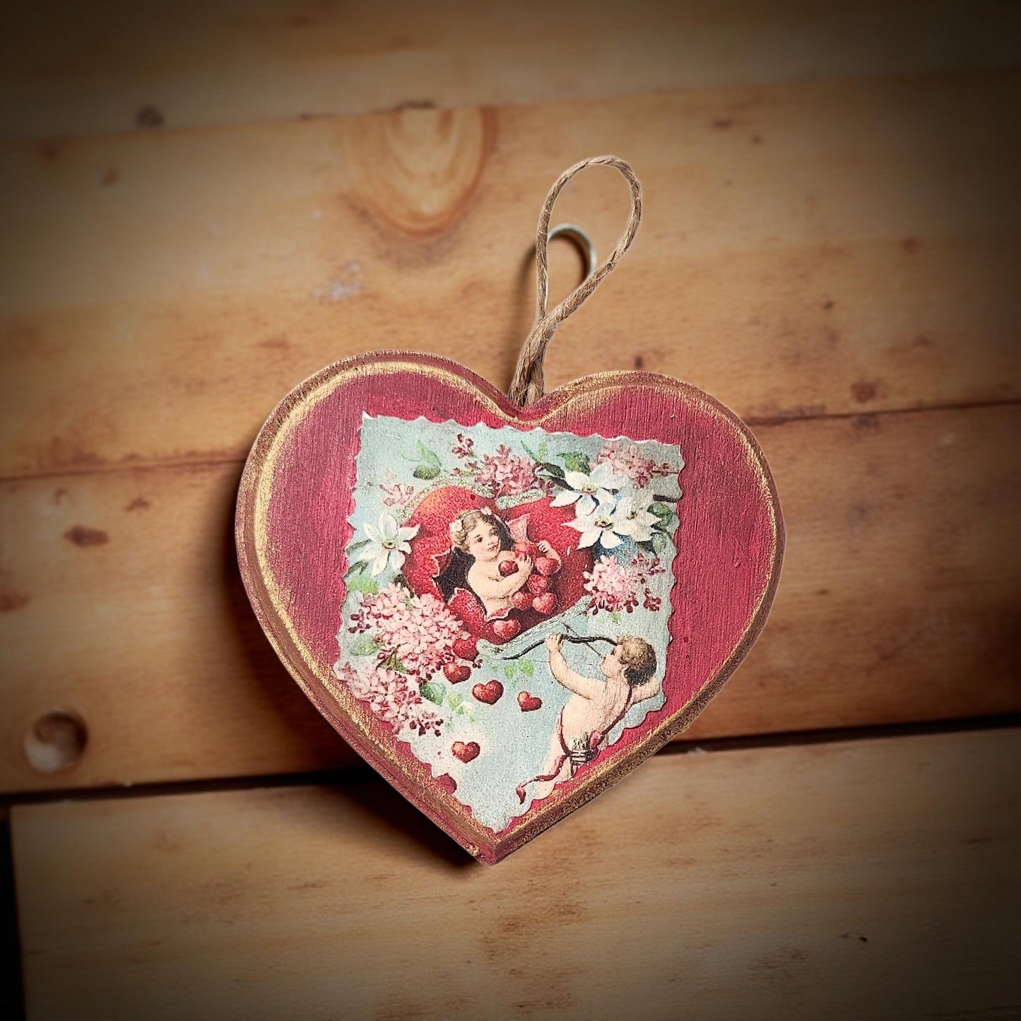 💘 Handmade Heart-Shaped Valentine Ornaments