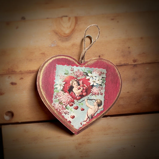 💘 Handmade Heart-Shaped Valentine Ornaments