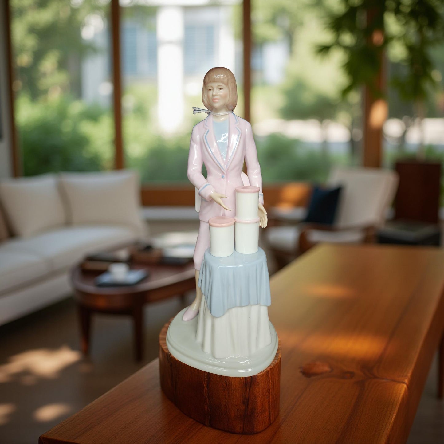 Retro Lady Suzette Tupperware Porcelain Figurine