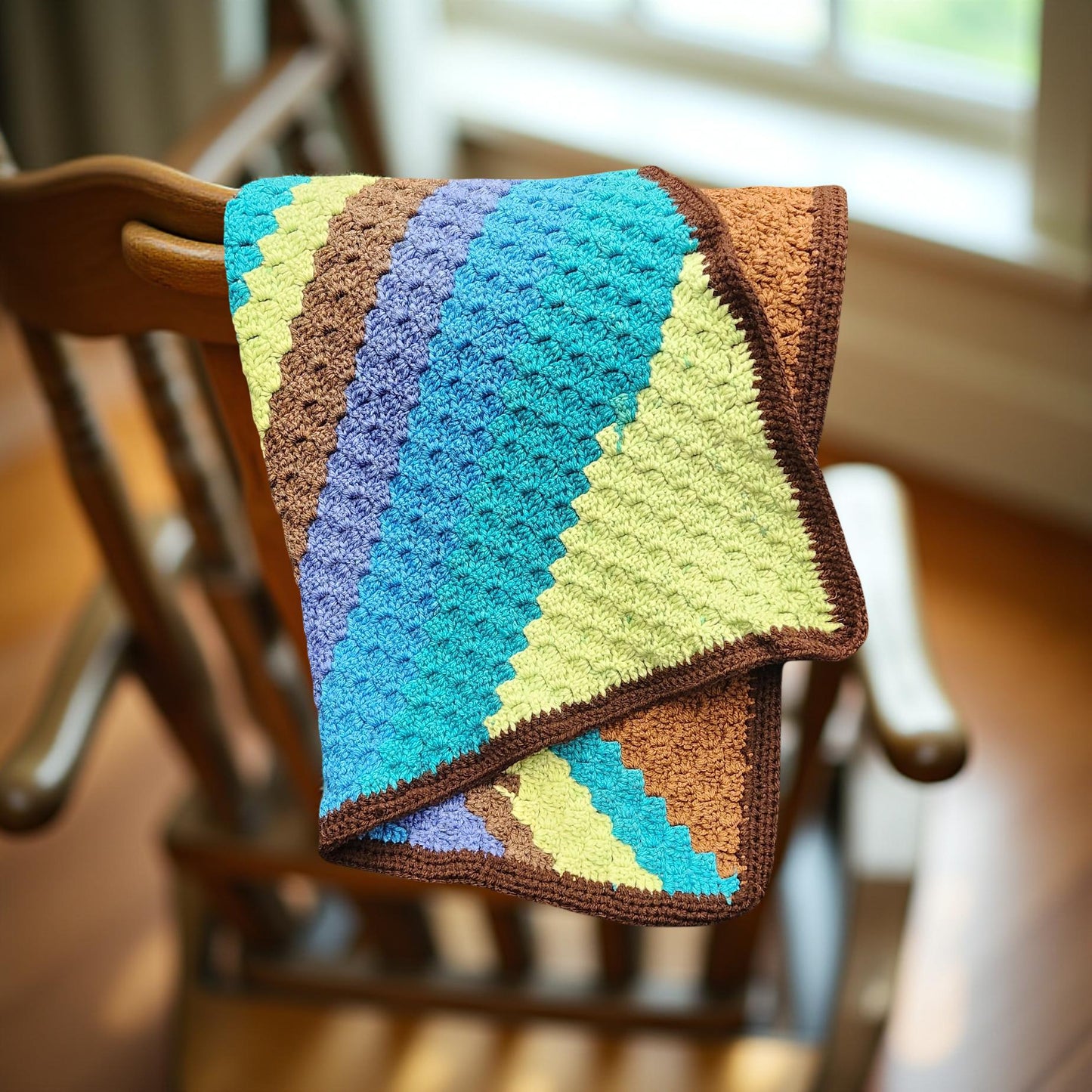 Cozy Hand-Crafted Crochet Quilt for Home Decor