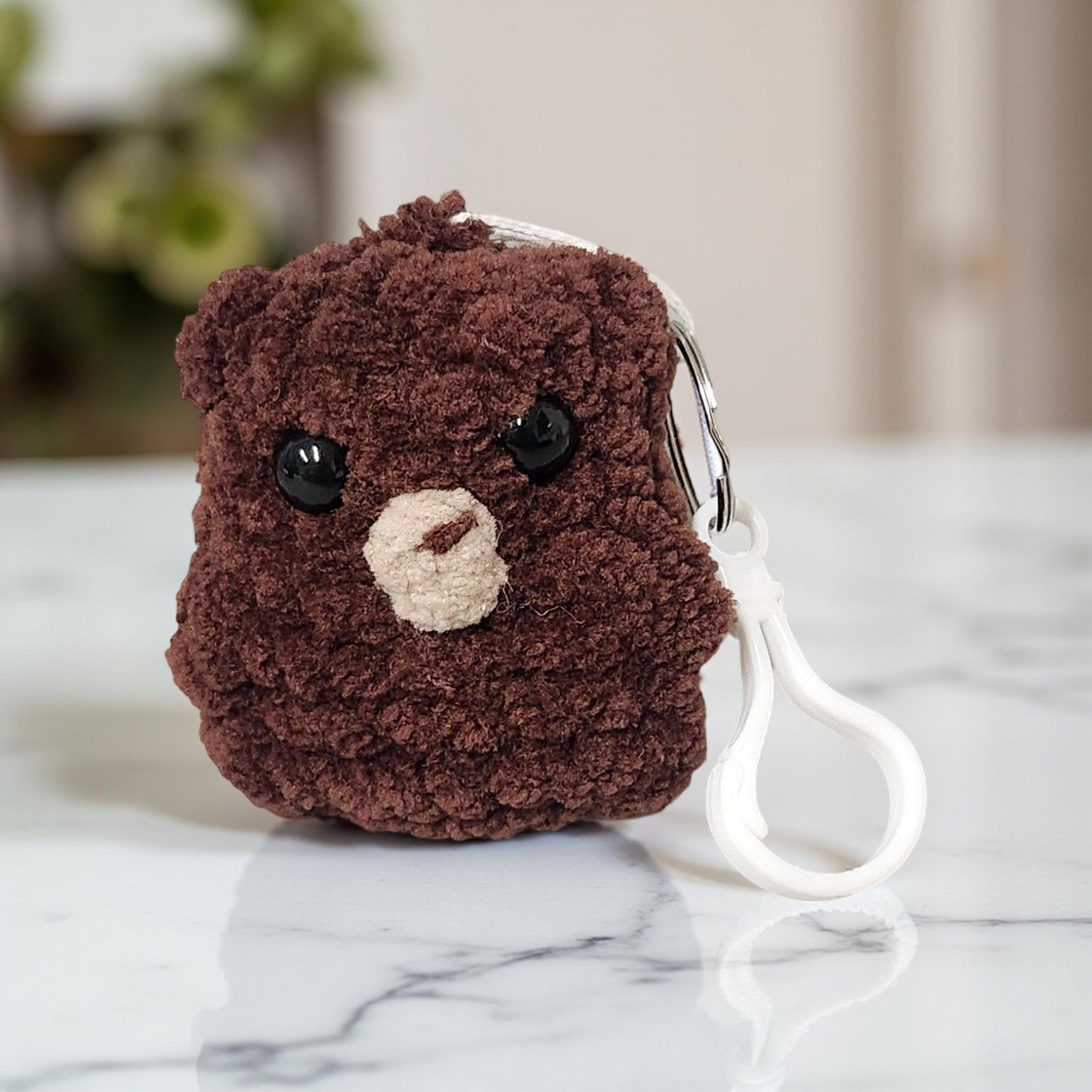 Handmade Crochet Plushie Keychains – Bear & Pickle