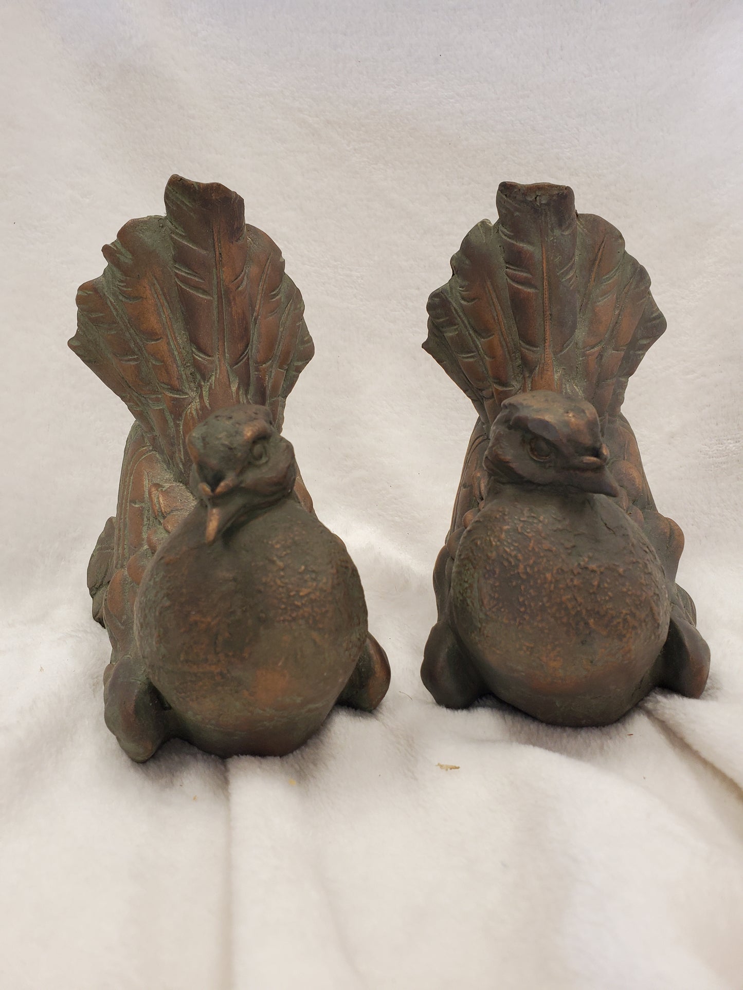 Bronze Turtle Dove Figurines