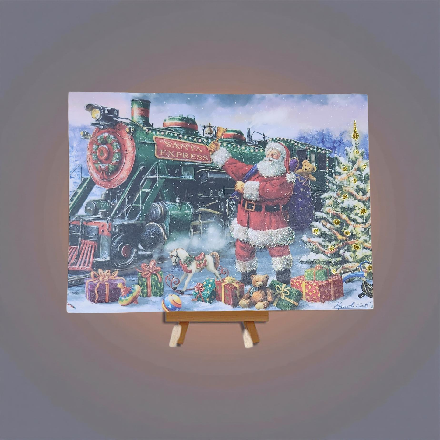 Santa Express Art and Easel