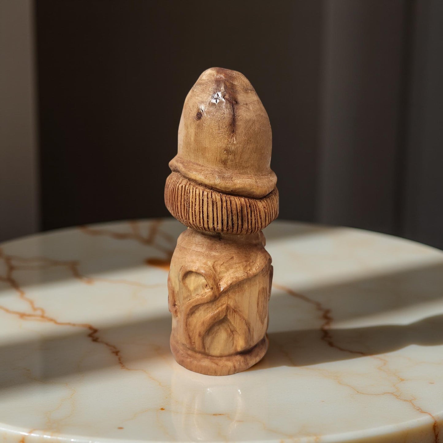 Rustic Hand Carved Wood Spirits Sculptures - One-of-a-Kind Carvings