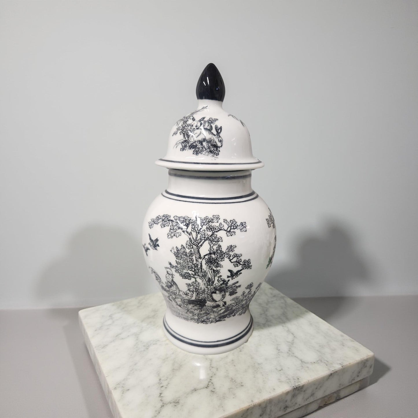 Vintage Chinese Dechang Taoci Porcelain Vase with Lid