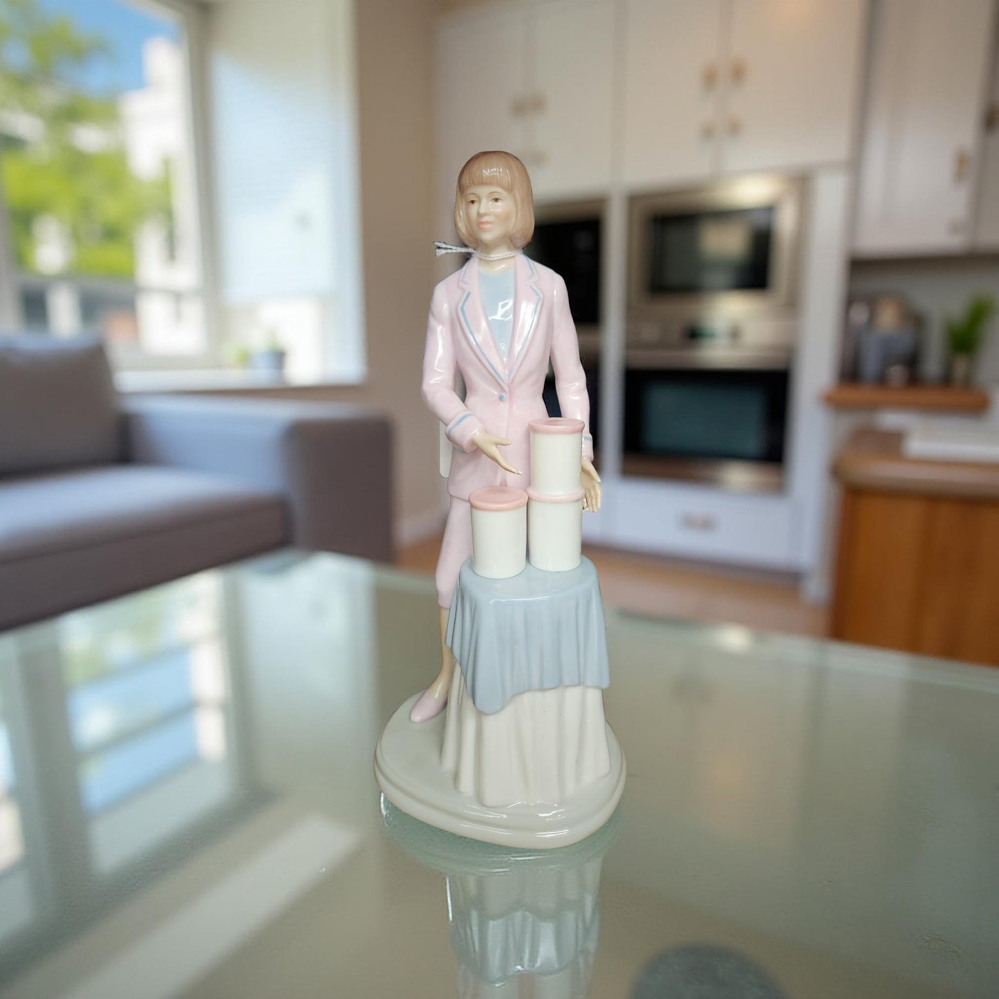 Retro Lady Suzette Tupperware Porcelain Figurine
