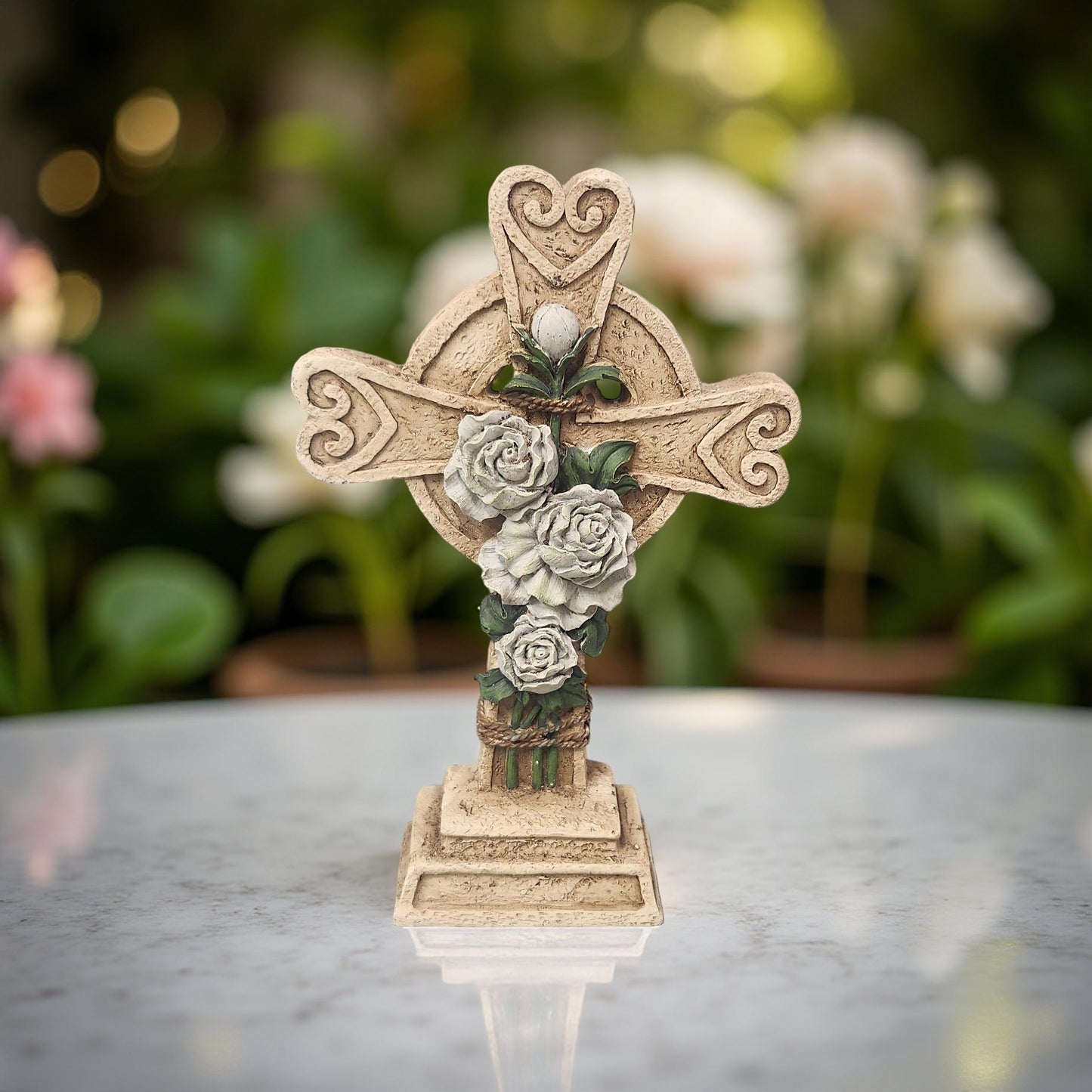 Rose Embellished Easter Cross - 2008
