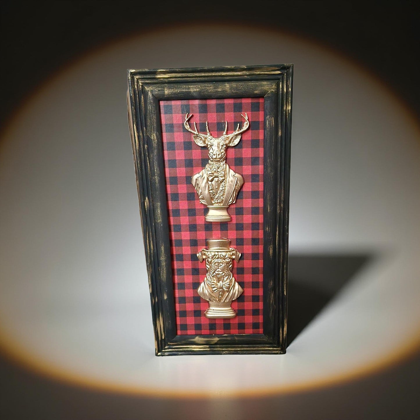 Bulldog and Stag Framed Art