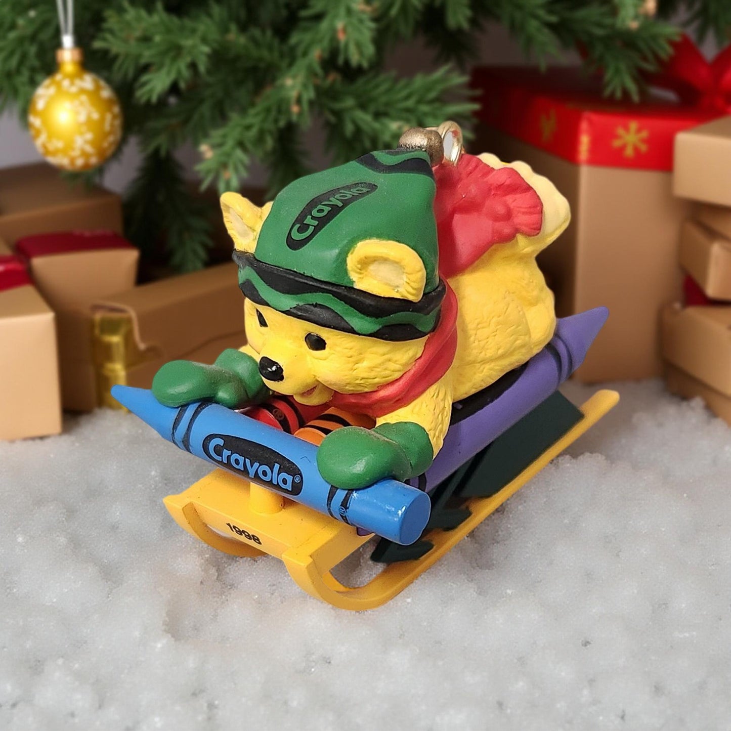 Sledding Colors Ornament - Crayola Bright Hallmark Collection