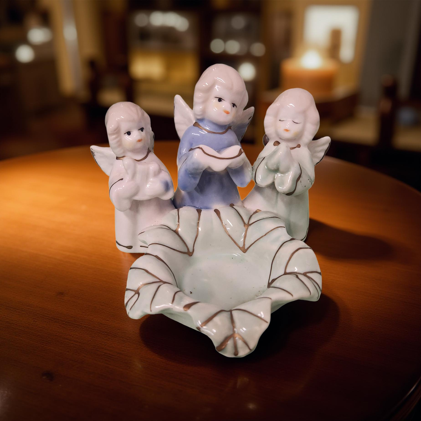 ✨ Ceramic Angel Tea Light Candle Holder