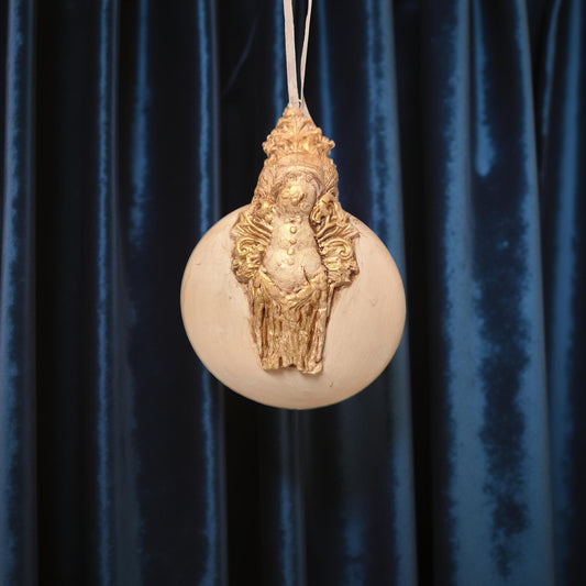 ⛄ Rustic Mr. & Mrs. Snowman Ornament