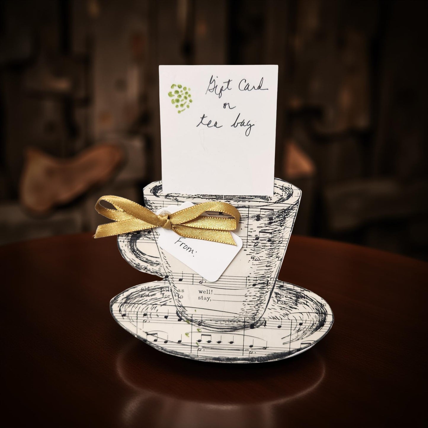 Handmade Gift Card Holders - Coffee and Tea Designs