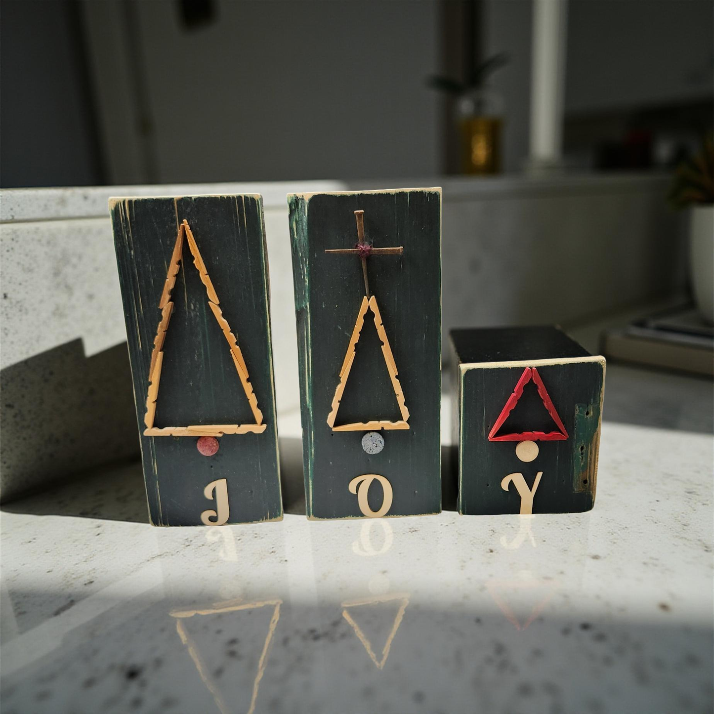 Handmade Wooden Christmas Trees - Louisiana Flare